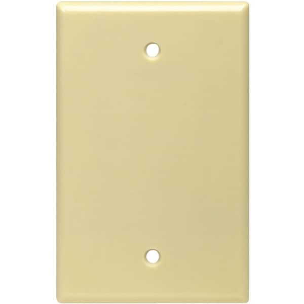 Leviton 1-Gang Midway Thermoset Blank Wall Plate, Ivory 001-80514-00I - main